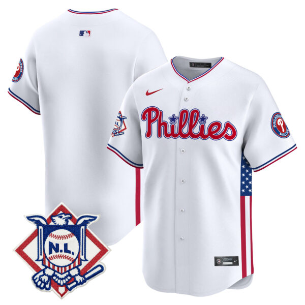 Men's Phillies 2024 Fourth of July Vapor Premier Limited Jersey V4 - All Stitched - Image 8