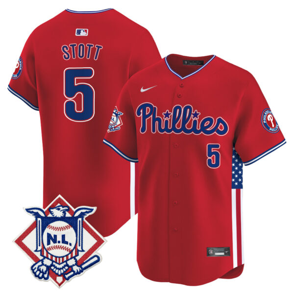 Men's Phillies 2024 Fourth of July Vapor Premier Limited Jersey V4 - All Stitched - Image 12