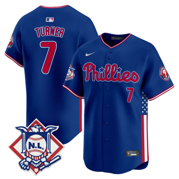 Men's Phillies 2024 Fourth of July Vapor Premier Limited Jersey V4 - All Stitched - Image 19