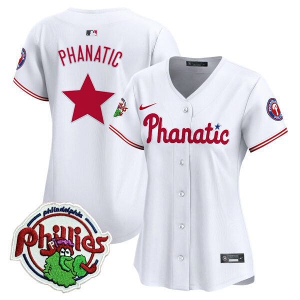 Women's Phillies Phanatic Patch Vapor Premier Limited Jersey - All Stitched - Image 44