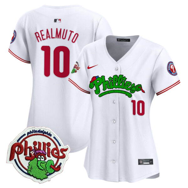 Women's Phillies Phanatic Patch Vapor Premier Limited Jersey V2 - All Stitched - Image 41