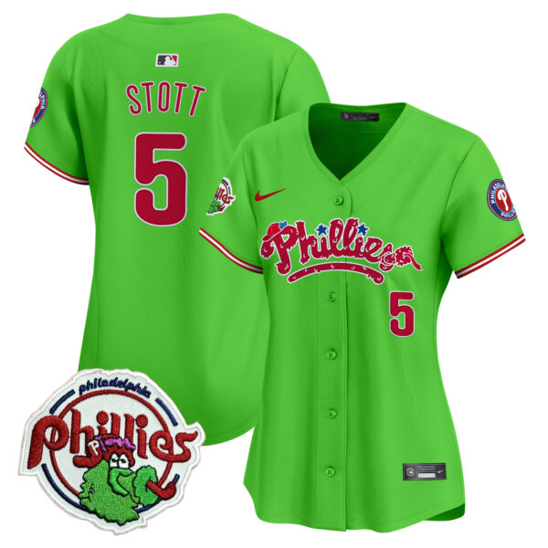 Women's Phillies Phanatic Patch Vapor Premier Limited Jersey V2 - All Stitched - Image 13
