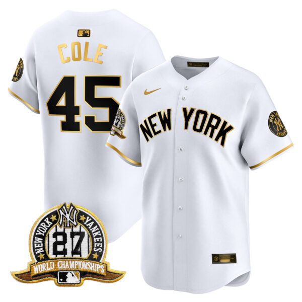 Men's New York Yankees 27 Time Champions Patch Vapor Premier Limited Jersey V2 - All Stitched - Image 13