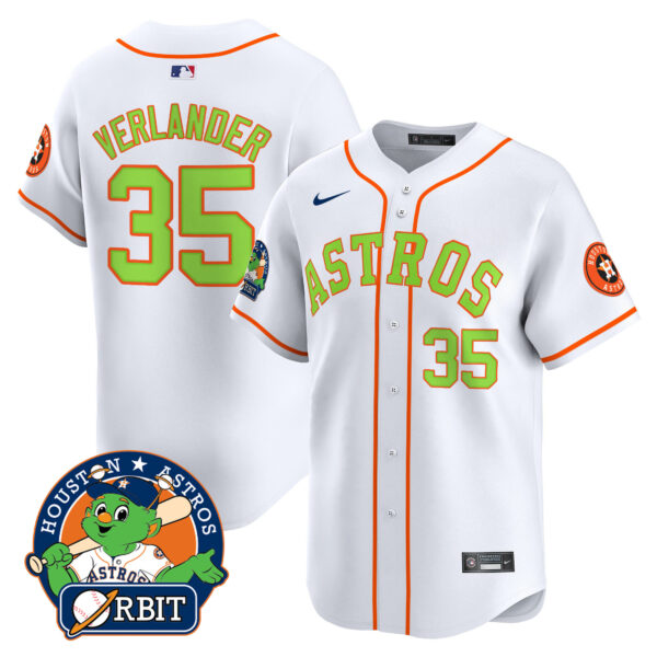 Youth's Astros Orbit Patch Vapor Premier Limited Jersey V2 - All Stitched - Image 15