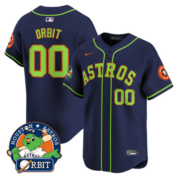 Youth's Astros Orbit Patch Vapor Premier Limited Jersey V2 - All Stitched - Image 21