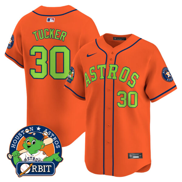 Youth's Astros Orbit Patch Vapor Premier Limited Jersey V2 - All Stitched - Image 34