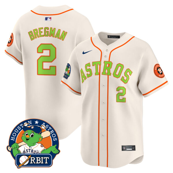 Youth's Astros Orbit Patch Vapor Premier Limited Jersey V2 - All Stitched - Image 40