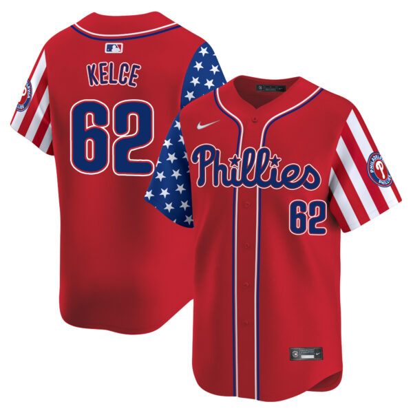 Men's Phillies 2025 Independence Day Vapor Premier Limited Jersey - All Stitched - Image 19