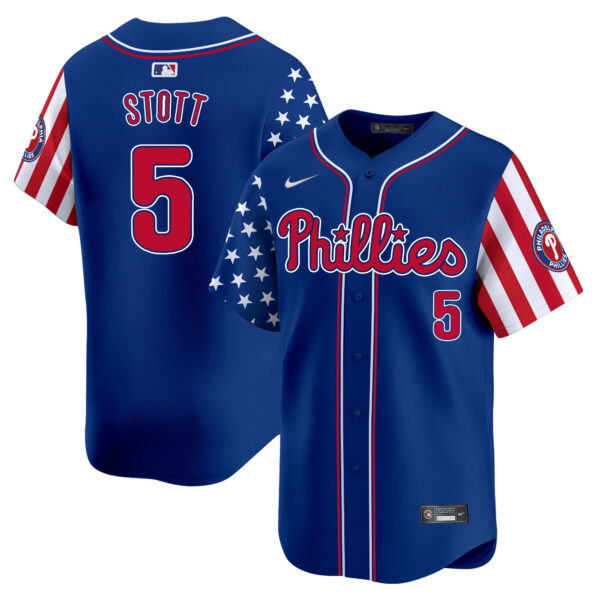 Men's Phillies 2025 Independence Day Vapor Premier Limited Jersey - All Stitched - Image 27