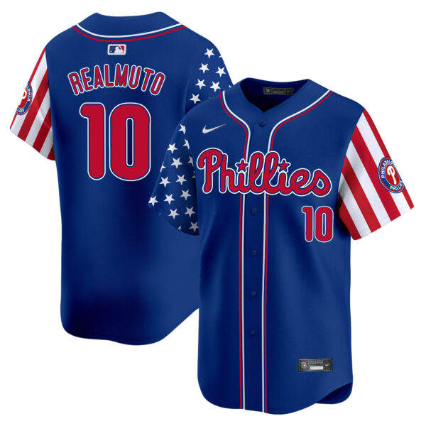 Men's Phillies 2025 Independence Day Vapor Premier Limited Jersey - All Stitched - Image 28