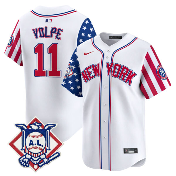 Men's New York Yankees 2024 Fourth of July Vapor Premier Limited Jersey V2 - All Stitched - Image 2