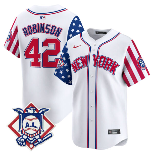 Men's New York Yankees 2024 Fourth of July Vapor Premier Limited Jersey V2 - All Stitched - Image 8