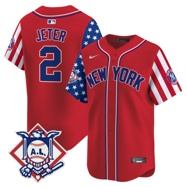 Men's New York Yankees 2024 Fourth of July Vapor Premier Limited Jersey V2 - All Stitched - Image 13