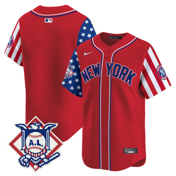 Men's New York Yankees 2024 Fourth of July Vapor Premier Limited Jersey V2 - All Stitched - Image 18