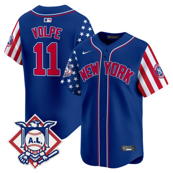 Men's New York Yankees 2024 Fourth of July Vapor Premier Limited Jersey V2 - All Stitched - Image 20