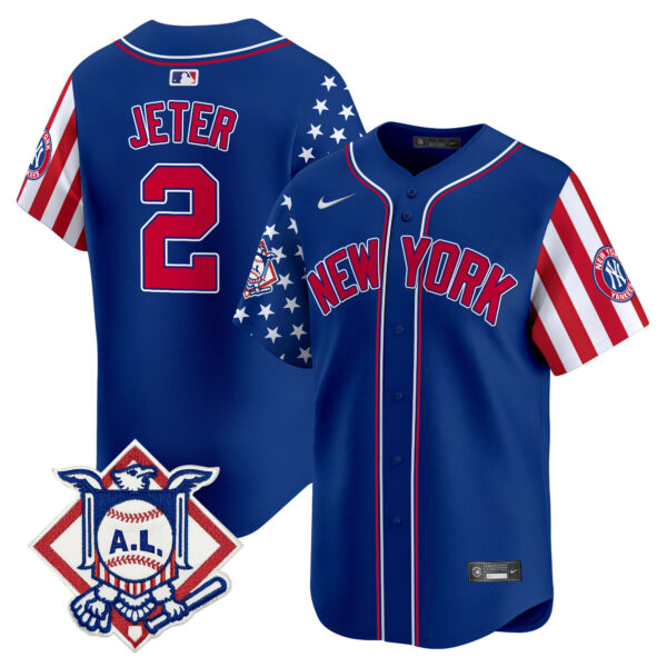 Men's New York Yankees 2024 Fourth of July Vapor Premier Limited Jersey V2 - All Stitched - Image 22