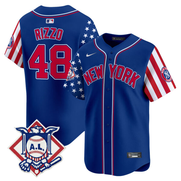Men's New York Yankees 2024 Fourth of July Vapor Premier Limited Jersey V2 - All Stitched - Image 25