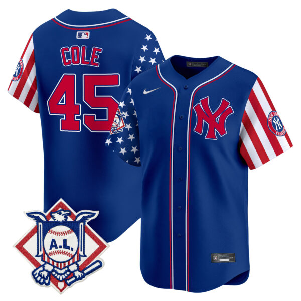 Men's New York Yankees 2024 Fourth of July Vapor Premier Limited Jersey - All Stitched - Image 23