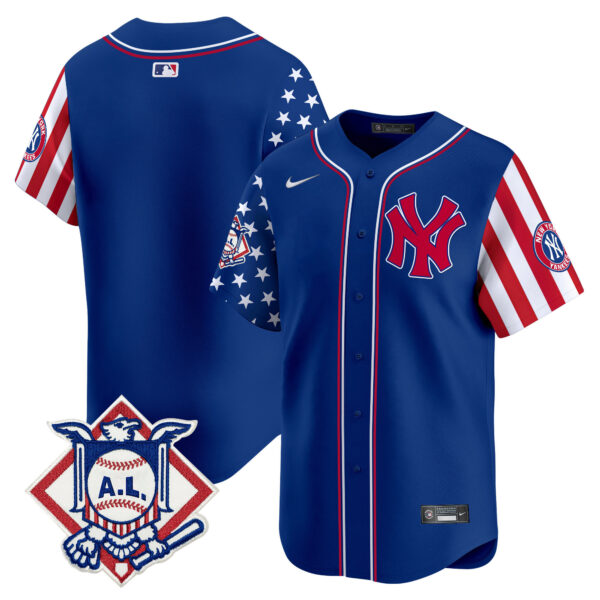 Men's New York Yankees 2024 Fourth of July Vapor Premier Limited Jersey - All Stitched - Image 27