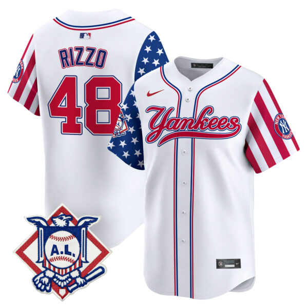 Men's New York Yankees 2024 Fourth of July Vapor Premier Limited Jersey V3 - All Stitched - Image 7