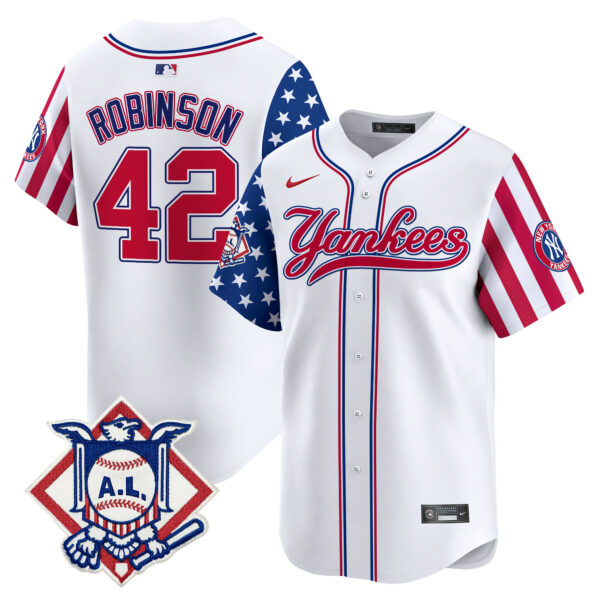 Men's New York Yankees 2024 Fourth of July Vapor Premier Limited Jersey V3 - All Stitched - Image 8