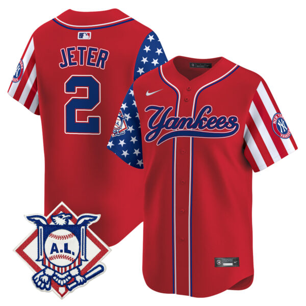 Men's New York Yankees 2024 Fourth of July Vapor Premier Limited Jersey V3 - All Stitched - Image 13