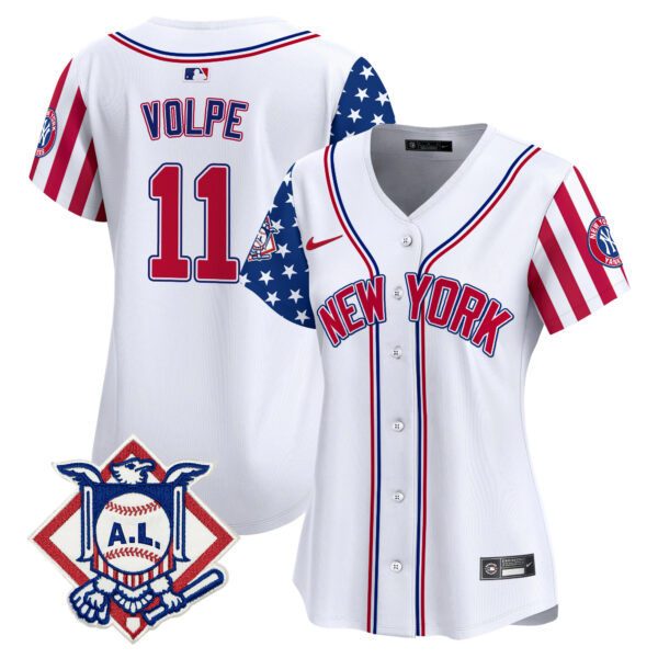 Women's New York Yankees 2024 Fourth of July Vapor Premier Limited Jersey V2 - All Stitched - Image 2