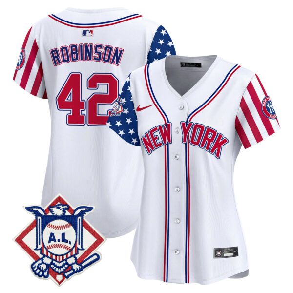 Women's New York Yankees 2024 Fourth of July Vapor Premier Limited Jersey V2 - All Stitched - Image 8