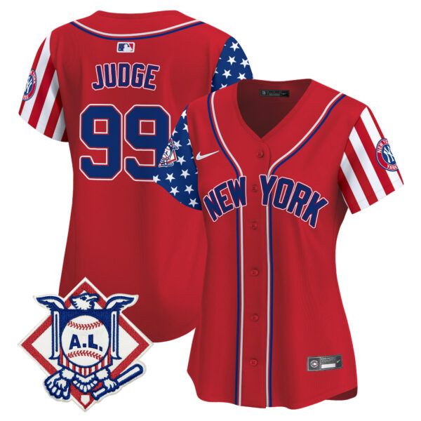 Women's New York Yankees 2024 Fourth of July Vapor Premier Limited Jersey V2 - All Stitched - Image 10