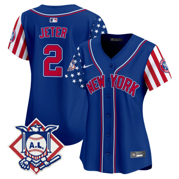 Women's New York Yankees 2024 Fourth of July Vapor Premier Limited Jersey V2 - All Stitched - Image 22