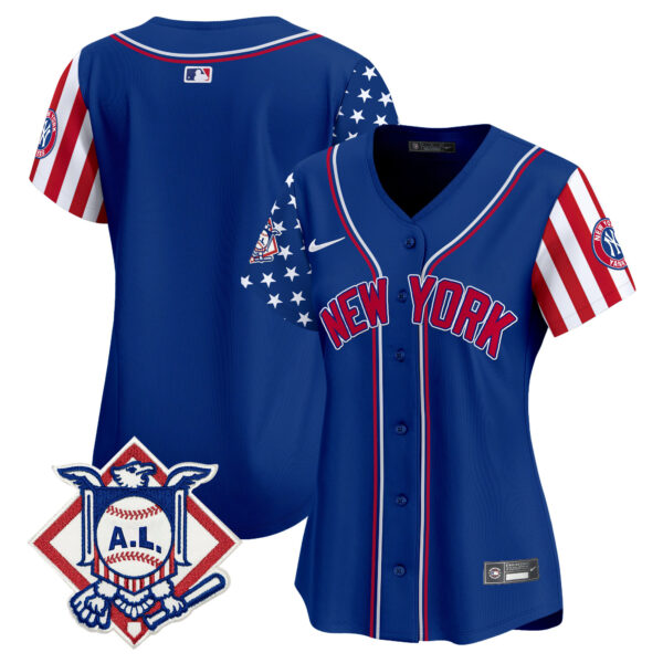 Women's New York Yankees 2024 Fourth of July Vapor Premier Limited Jersey V2 - All Stitched - Image 27