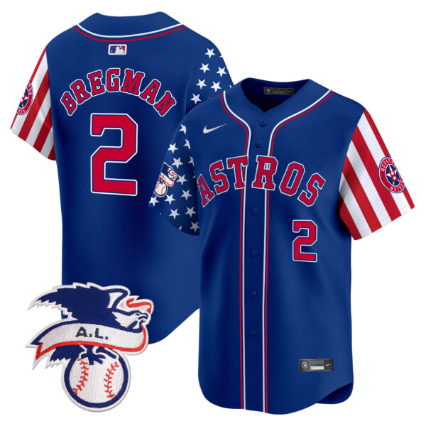 Men's Astros 2024 Fourth of July Vapor Premier Limited Jersey - All Stitched - Image 19