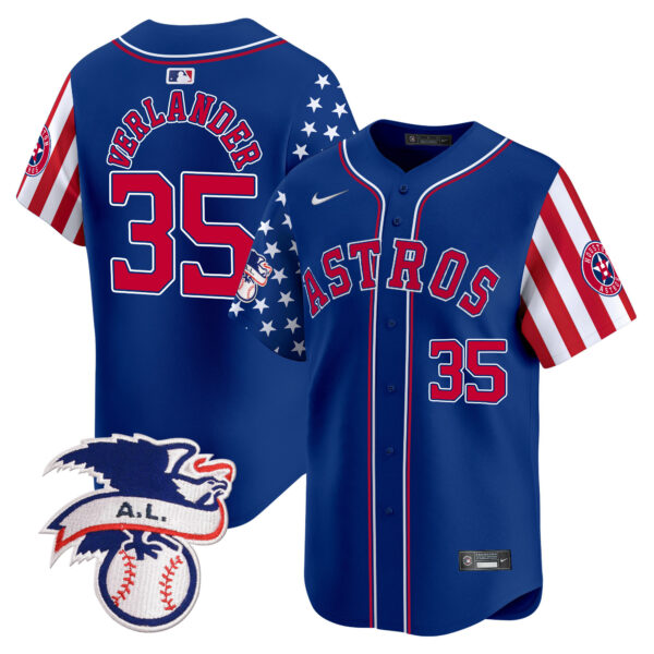 Men's Astros 2024 Fourth of July Vapor Premier Limited Jersey - All Stitched - Image 21