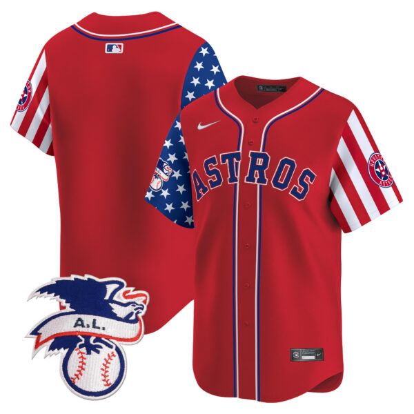 Men's Astros 2024 Fourth of July Vapor Premier Limited Jersey - All Stitched - Image 16