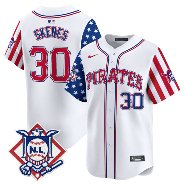 Men's Pittsburgh Pirates 2024 Fourth of July Vapor Premier Limited Jersey - All Stitched - Image 4
