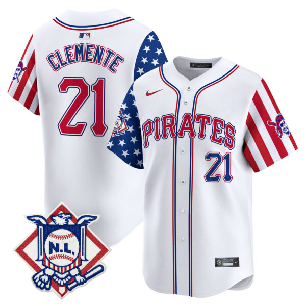 Men's Pittsburgh Pirates 2024 Fourth of July Vapor Premier Limited Jersey - All Stitched - Image 5