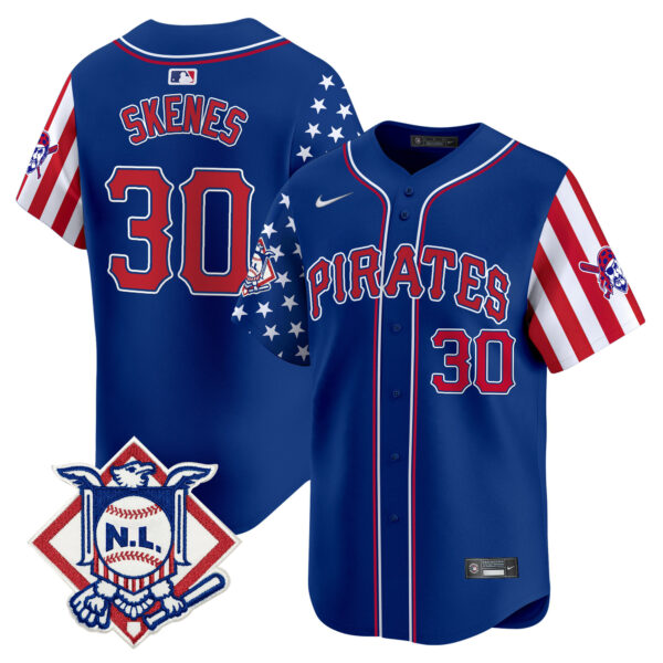 Men's Pittsburgh Pirates 2024 Fourth of July Vapor Premier Limited Jersey - All Stitched - Image 16