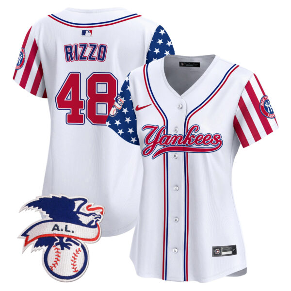 Women's New York Yankees 2024 Fourth of July Vapor Premier Limited Jersey V7 - All Stitched - Image 7