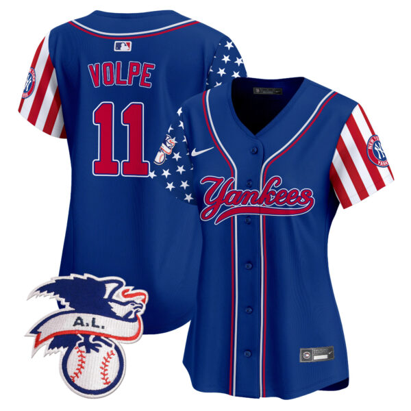 Women's New York Yankees 2024 Fourth of July Vapor Premier Limited Jersey V7 - All Stitched - Image 20