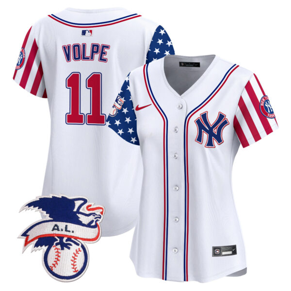 Women's New York Yankees 2024 Fourth of July Vapor Premier Limited Jersey V5 - All Stitched - Image 2
