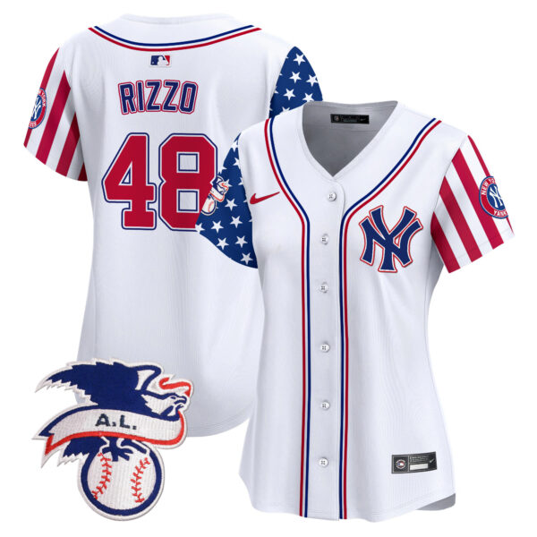 Women's New York Yankees 2024 Fourth of July Vapor Premier Limited Jersey V5 - All Stitched - Image 7