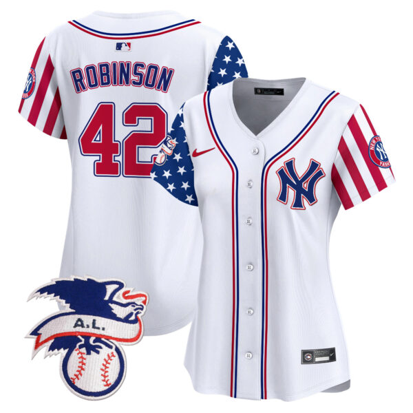 Women's New York Yankees 2024 Fourth of July Vapor Premier Limited Jersey V5 - All Stitched - Image 8