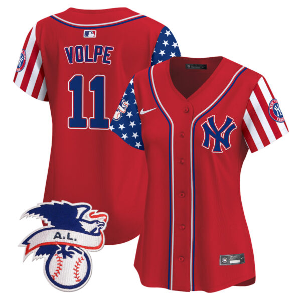 Women's New York Yankees 2024 Fourth of July Vapor Premier Limited Jersey V5 - All Stitched - Image 11