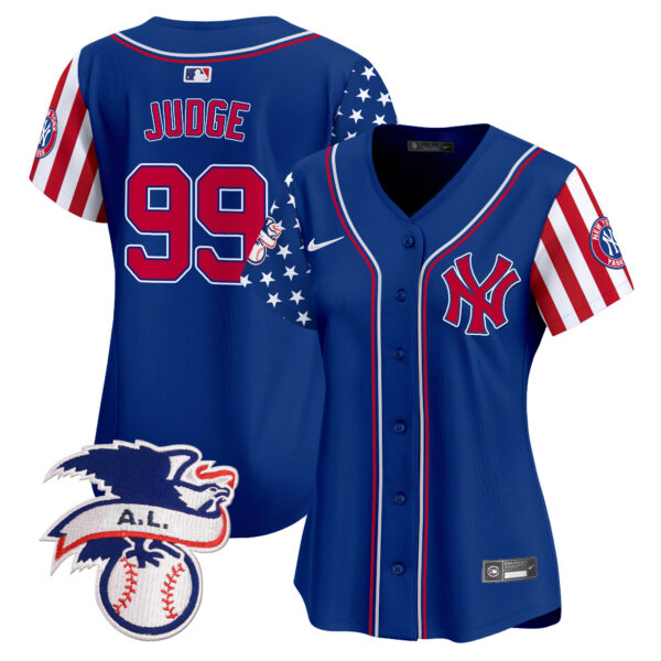 Women's New York Yankees 2024 Fourth of July Vapor Premier Limited Jersey V5 - All Stitched - Image 19
