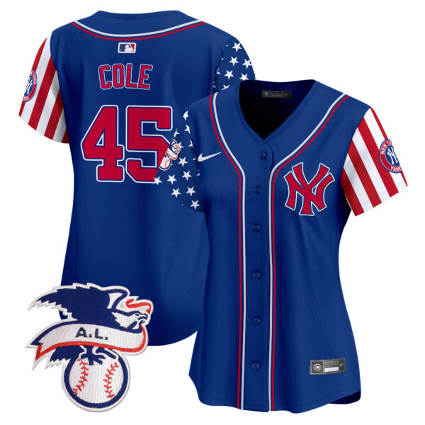 Women's New York Yankees 2024 Fourth of July Vapor Premier Limited Jersey V5 - All Stitched - Image 23