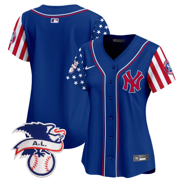 Women's New York Yankees 2024 Fourth of July Vapor Premier Limited Jersey V5 - All Stitched - Image 27