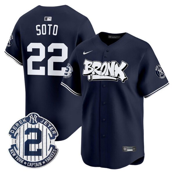 Men's New York Yankees The Bronx Graffiti Vapor Premier Limited Jersey V3 - All Stitched - Image 22