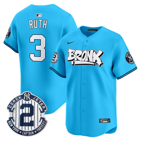 Men's New York Yankees The Bronx Graffiti Vapor Premier Limited Jersey V3 - All Stitched - Image 27