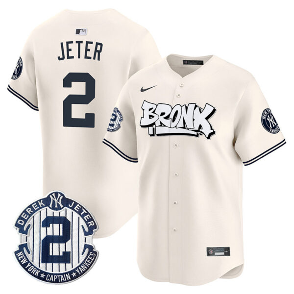 Men's New York Yankees The Bronx Graffiti Vapor Premier Limited Jersey V3 - All Stitched - Image 4