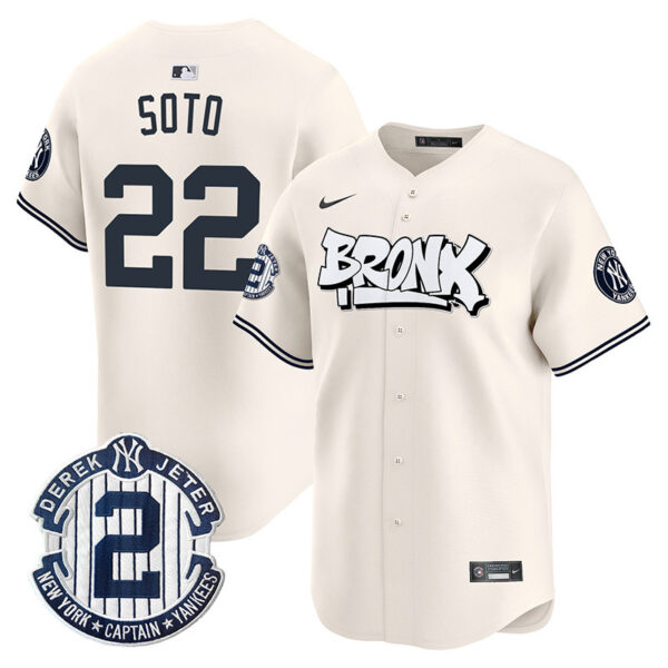 Men's New York Yankees The Bronx Graffiti Vapor Premier Limited Jersey V3 - All Stitched - Image 6